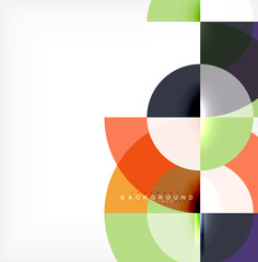 Modern circle abstract background