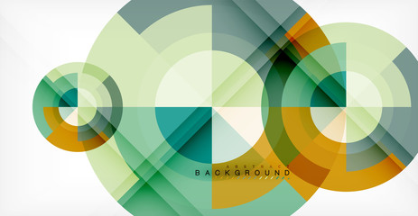 Fototapeta premium Vector circle abstract background