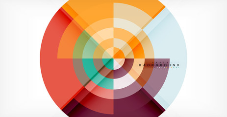 Vector circle abstract background