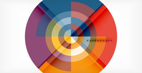 Fototapeta premium Vector circle abstract background