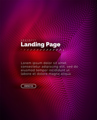 Neon glowing background for landing page