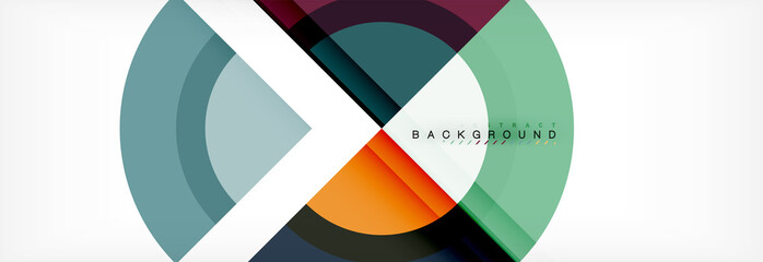 Obraz premium Vector circular geometric abstract background