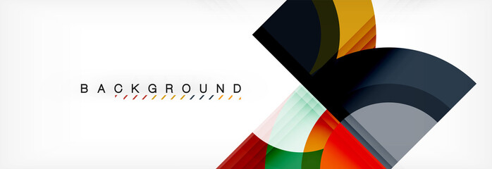 Fototapeta premium Vector circular geometric abstract background