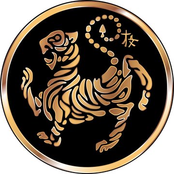 Tigre Karate Shotokan Dourado