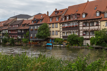 Little Venice in Bamberg at the river Regnitz