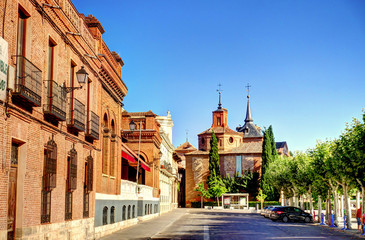 Fototapeta na wymiar Alcala de Henares cityscape, Madrid region, Spain