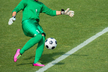 Obraz premium 女子サッカー試合風景
