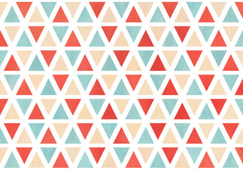 Watercolor triangle pattern.