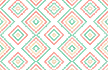 Watercolor geometrical pattern.