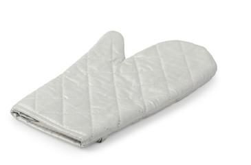 heat resistant glove isolated with clipping path.