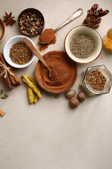 Cinnamon powder and other spices