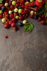 Summer berries background