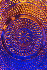 Crystal glass background.