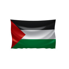 Palestine flag, vector illustration on a white background