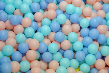 Colorful kids ball pit or ball pool playground for children