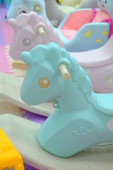 Naklejka premium Colorful horse playground for children kids