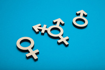 Transgender symbol, intersex activism. Trans woman.