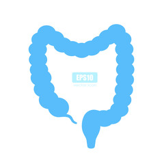 Human intestine vector icon