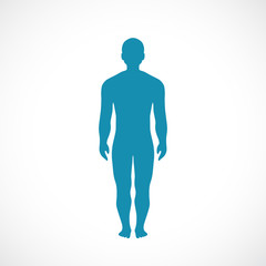 Human body silhouette vector icon