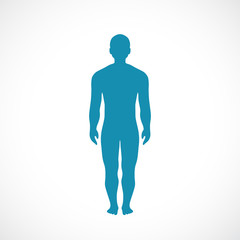 Human body silhouette vector icon