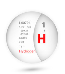 Hydrogenium icon in badge style