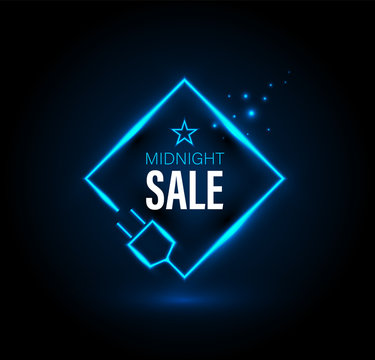 Midnight sale banner