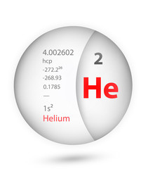 Helium icon in badge style