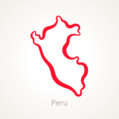 Peru - Outline Map