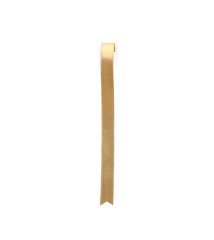 Beautiful golden ribbon on white background