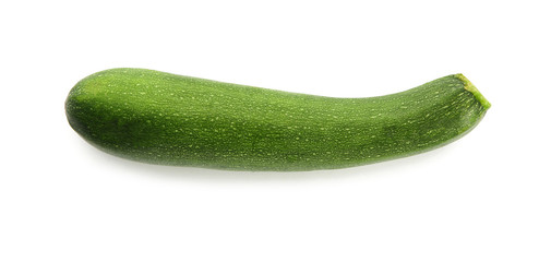 Fresh zucchini on white background