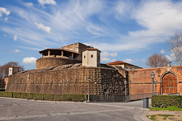 Fototapeta na wymiar Florence, Tuscany, Italy: the ancient fort Fortezza da Basso