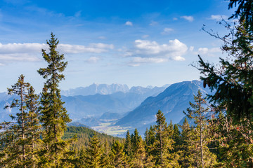 Idyllic autumn landscape in the Alps