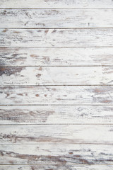 Old white wood wall texture and background.