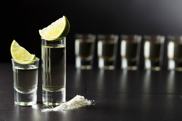 Tequila , lime and salt.