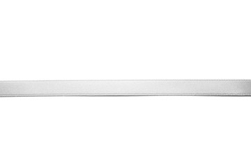 Silver ribbon on white background
