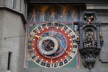 Zytglogge clock tower facade, Bern