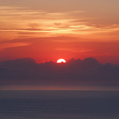 Panele Szklane  Mediterranean sea sunset