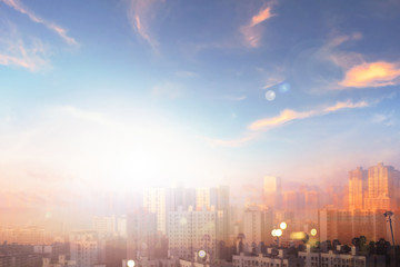 Fototapeta premium World Environment Day Concept: Air Pollution City