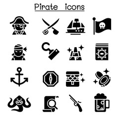 Pirate icon set
