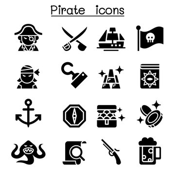 Pirate icon set
