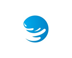 Water Wave symbol and icon Logo Template