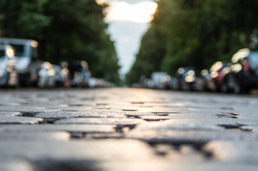 Obraz premium Surface Level of Road against Sky in Berlin, Germany