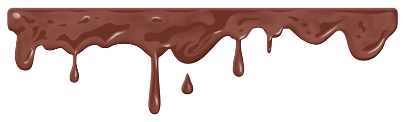 Schmelzende Schokolade mit Textfreiraum / Freisteller - 217290795