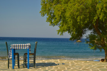 Table for two near the seas