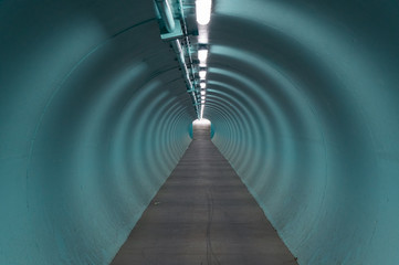 Tunnel illustrating the concept of the light at the end of the tunnel.