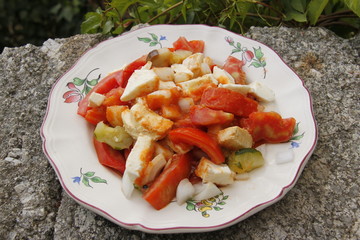 Salade tomate mozzarella