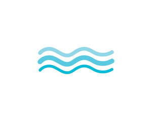 Fototapeta na wymiar Water wave icon vector illustration