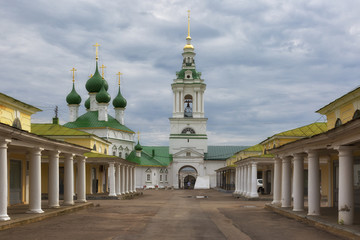Kostroma. Russia. Church of Savior and Shopping arcade