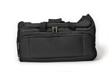 Travel handbag isolated on white