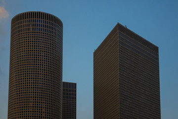 Fototapeta premium View of modern buildings in Tel Aviv, Israel